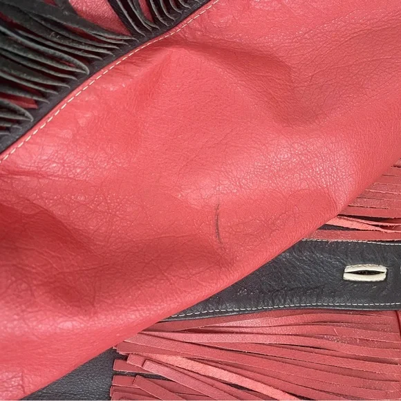 Vintage love Moschino Red and Black Fringe Jacket - Picture 12 of 16